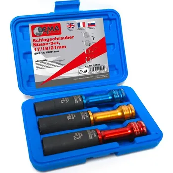 Klíč DEMA Klíče na disky kol s nastaveným momentem 100 Nm 17 / 19 / 21 mm