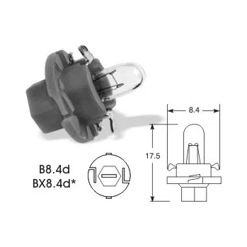Autožárovka 12V 1,2W BX8,4d, Elta