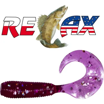 Nástraha Relax - Gumová nástraha Twister 2 - Barva TS046 - blister box 8ks - 4,5cm