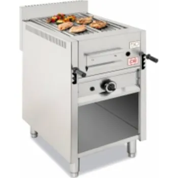 Kuchyňský gril CB srl GRILY LÁVOVÉ S PODSTAVCEM I-47 MOB - CB Varianta: GRIL LÁVOVÝ S PODSTAVCEM I-120 MOB - PLYNOVÝ
