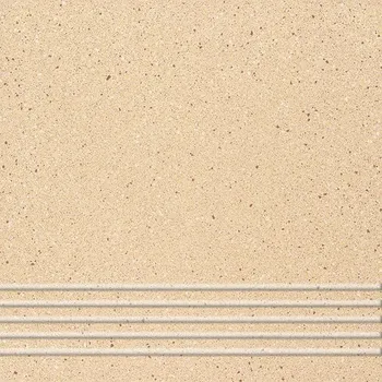 Dlažba Quarzite QZ03 natura - schodovka 30x30 béžová matná 124719