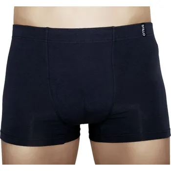 Pánské spodní prádlo Pánské boxerky Stillo tmavě černé (STP-009) XXL