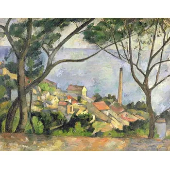 Plakát Plakát, Obraz - The Sea at l'Estaque, 1878, Paul Cezanne