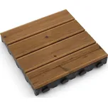 Dřevěná terasová dlažba Linea Combi-Wood - délka 39 cm, šířka 39 cm, výška 6,5 cm - 80070025