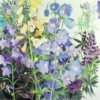 Plakát Plakát, Obraz - Delphiniums and Foxgloves, Claire Spencer