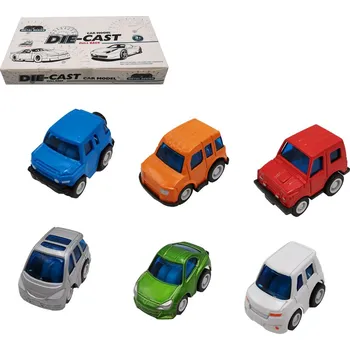 Hračka Teddies Auto mini kov/plast 5cm na zpětné natažení, mix druhů
