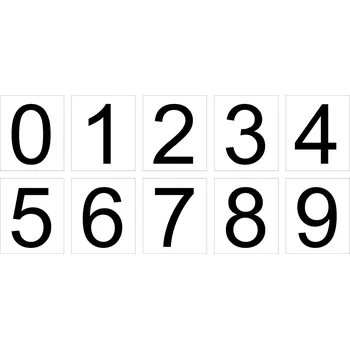 Informační tabulka Magnetické číslice 50x42mm barva bílá