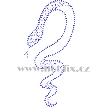 ZH002 - had nažehlovací hot-fix kamínková aplikace na textil, rozměry cca 13,8x28,6cm barva: polobroušené kameny barva 126 Black diamond /šedá