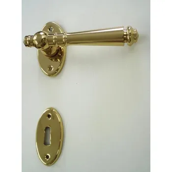 Dveřní kování Rozetové kování Tradition leštěná mosaz Vložka FAB