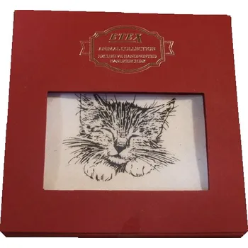 Látkový kapesník xcena Dámský kapesník s motivem kočičky