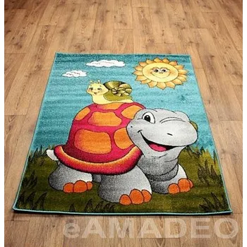 Koberec Akcila Dětský kusový koberec Kolibri 11111-140 želva - 120x170 cm