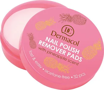 Odlakovač nehtů Dermacol Nail Polish Remover Pads odlakovač nehtů 32 ks