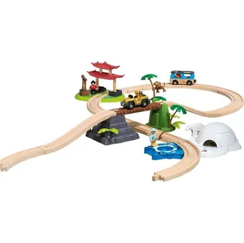 Vláček a vláčkodráha Playtive Junior Železniční dráha Cesta kolem světa