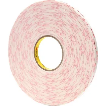 Lepicí páska 3M VHB 4952-P, 9 mm x 33 m, bílá oboustranně lepicí akrylová páska, tloušťka 1,1 mm