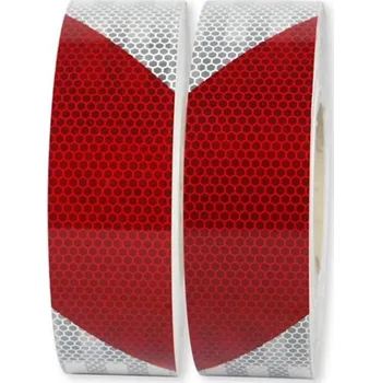 Lepicí páska 3M 823i Reflexní červeno-bílá páska, pravostranná, šíře 50 mm
