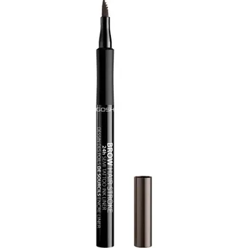 Tužka na obočí GOSH COPENHAGEN Brow Hair Stroke vyplňující fix na obočí - 003 Dark Brown 1ml