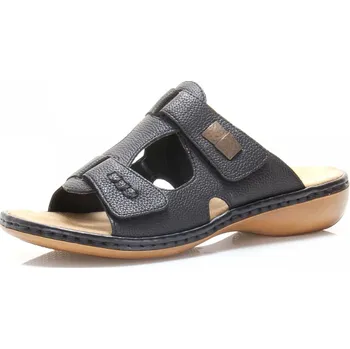 Dámské pantofle Rieker 65958-00 SCHWARZ F/S 9 38