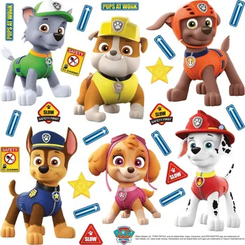 Samolepící dekorace DK S 3814 AG Design samolepicí dekorace - samolepka na zeď Paw Patrol, velikost 30 x 30 cm