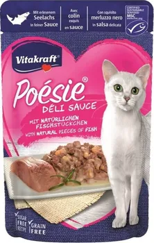 Krmivo pro kočku Vitakraft Cat Poésie Délisauce treska tmavá 85 g