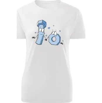 Dámské tričko Tričko s potiskem Šrouby a matice dámské