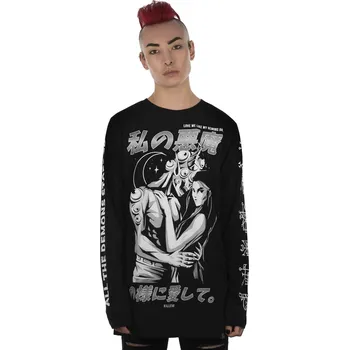 Pánské tričko tričko unisex - Demon Lover Long Sleeve Top - KILLSTAR - KSRA002262 - XS