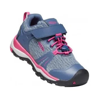 Dětská treková obuv Keen TERRADORA II LOW WP K blue fog/pink peacock US 8 / EU 24,0 / UK 7 / 15 cm; Modrá obuv + DÁREK DLE VÝBĚRU!