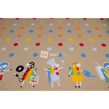 Úplet - bordura Ovečky z Déčka - béžová