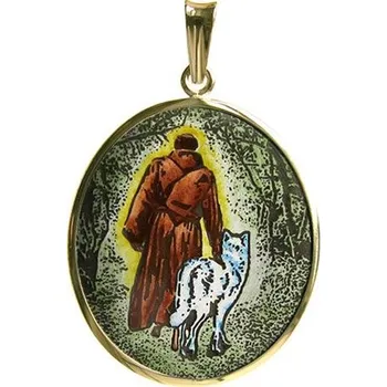 Přívěsek Aljančič František Serafinský největší madonka 380H zlato