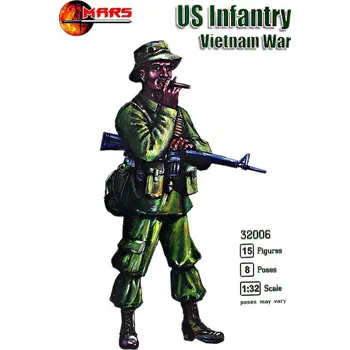 Plastikový model Mars Figures 1/32 US Infantry, Vietnam War