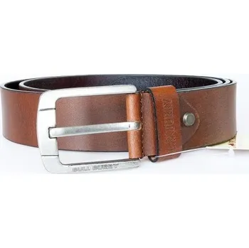 Opasek Kožený světle hnědý opasek ze silné kůže, šířka 39 mm, délka 115 cm