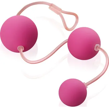 TŘI DELIKÁTNÍ RŮŽOVÉ VIBRUJÍCÍ VENUŠINY KULIČKY - WRD LV015-231C