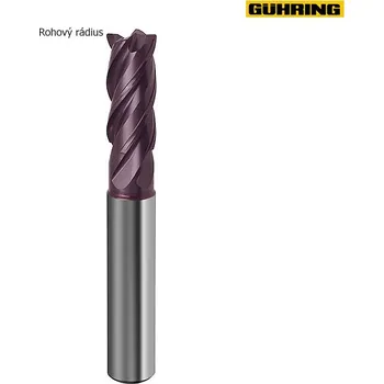Fréza Fréza s roh. rádiusem 4bř. SK nF D12x26x83 r2,0 (Fréza GUHRING 4břitá DIN6527-HB 2břity do středu nanoF Dxl 12x26x83 r2,0)