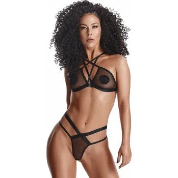 Dámská erotická souprava Demoniq Lady X LXAina001 Set Black Velikost XL