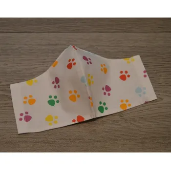 rouška Český výrobek Dámská tvarovaná rouška Tlapky