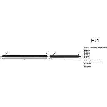 Lišta karosérie Lišty dveří Lada 111 1997 2008 combi