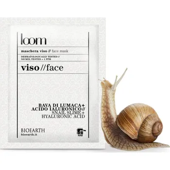 Pleťová maska BIOEARTH LOOM Plátýnková maska se šnečím extraktem 15ml