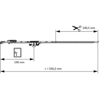 MACO Převodovka 660 DX fixní, DM15, MM FFH 431-660 GM190