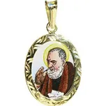 Aljančič Svatý Pio medailon 142R zlato