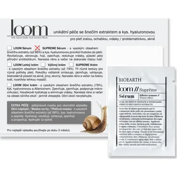 Pleťové sérum Vzorek LOOM SUPREME: Sérum se šnečím extraktem