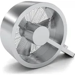 Stadler Form Q stříbrný Moderní podlahový ventilátor stříbrný ve tvaru Q