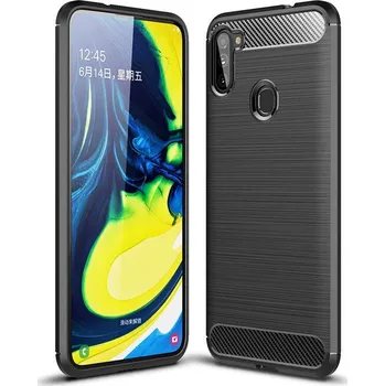 Pouzdro na mobilní telefon Tech-Protect Ochranný kryt pro Samsung Galaxy M11 - Tech-Protect, Tpucarbon Black