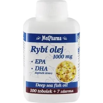 Přírodní produkt Rybí olej 1000mg +EPA+DHA 100+7tob zdarma MedPharma