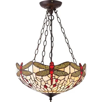Stojací lampa Dragonfly beige lustr Tiffany 70759