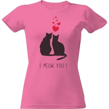 Dámské tričko Tričko s potiskem I meow you ! dámské