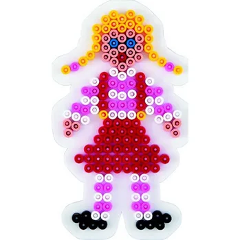 Dětské navlékací korálky Hama Podložka na zažehlovací korálky MIDI - holka