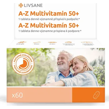 Livsane A-Z Multivitamin komplex 50+ 60 tbl.