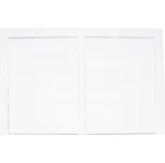 Dalap se žaluzií GR 600 x 400 mm Plastová větrací mřížka bez příruby se samotížnou žaluzií 603x424 mm, bílá