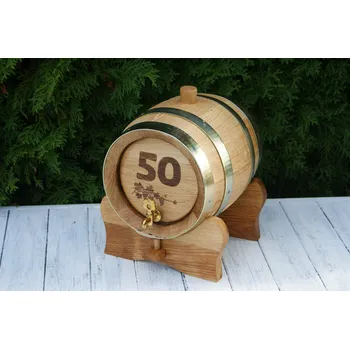 výroba alkoholu Dubový soudek s vypálením "50" - 3 l