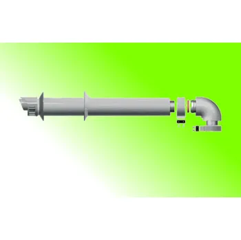 Kouřovod ARISTON Sada horizontální přes stěnu - šedá (vhodná ke kotlům ALTEAS) - kondenzační 60/100 mm