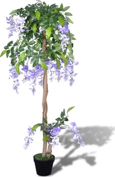 Umělá květina Vidaxl Vistárie v květináči 120 cm